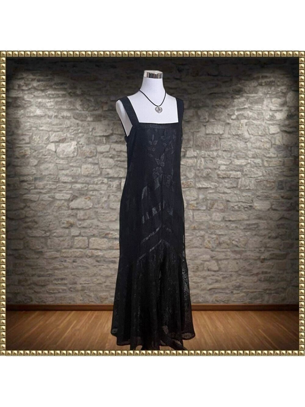Damianou Black Shimmery Sleeveless Dress Medium
